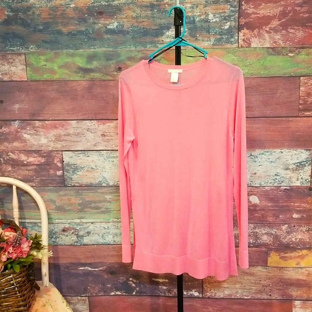 Pretty lightweight pink sweater by H&M, Sz xs
